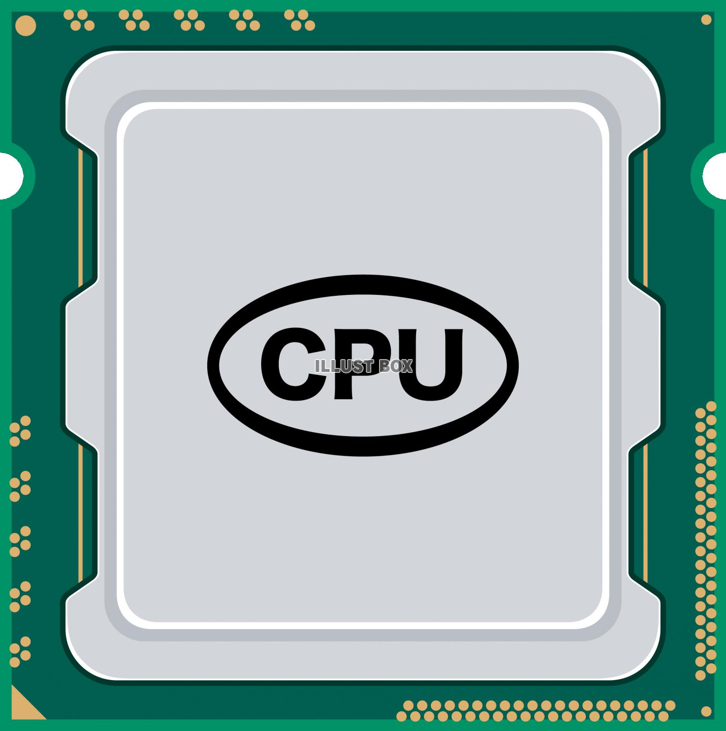 無料イラスト Cpu 電子部品