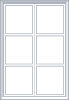 洋風な木枠の窓のフレーム　ホワイト