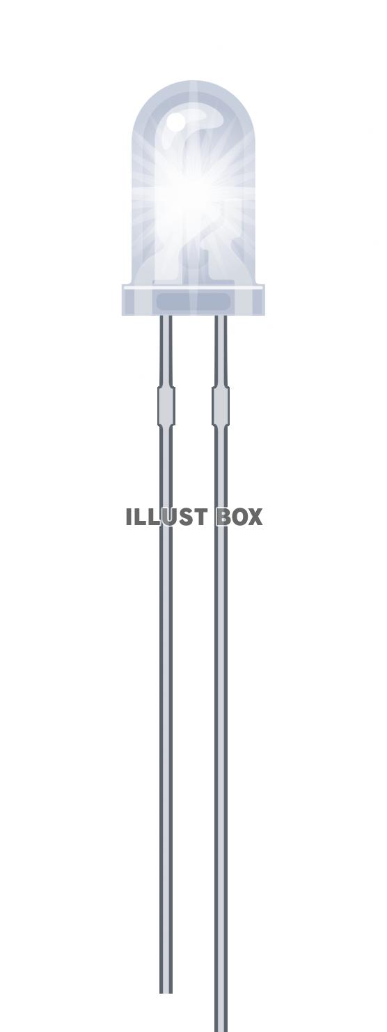 発光ダイオード led 白　点灯