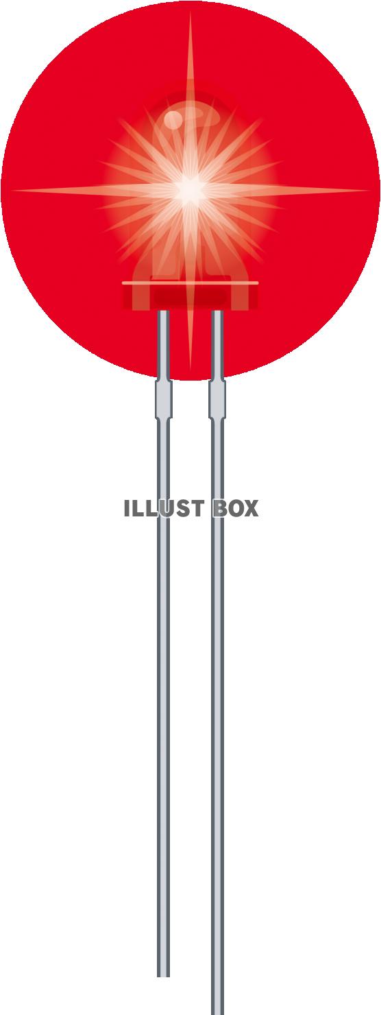 発光ダイオード led 赤　点灯