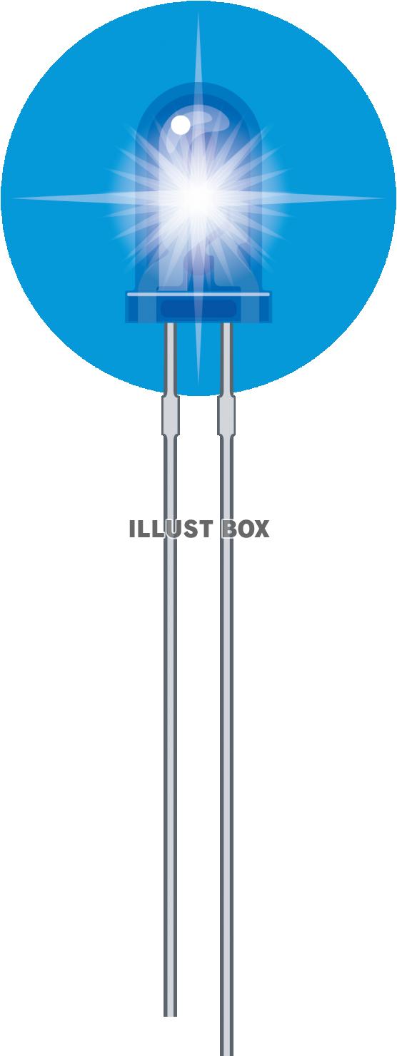 無料イラスト 発光ダイオード Led 青 点灯