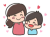 仲良しのお母さんと男の子1
