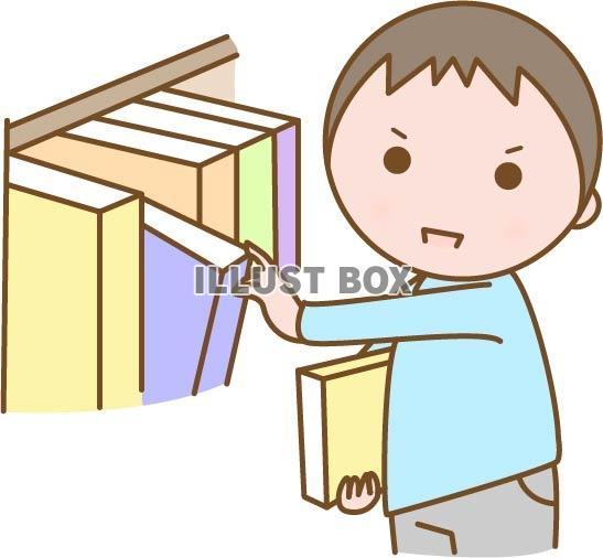 図書室や本屋さんで本を選ぶ子ども