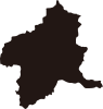 群馬県の地図（シルエット）