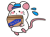 引っ越し作業をするネズミ
