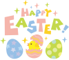 イースター  HAPPY EASTER!（たまご・ひよこ）復活祭