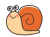 かわいいカタツムリ