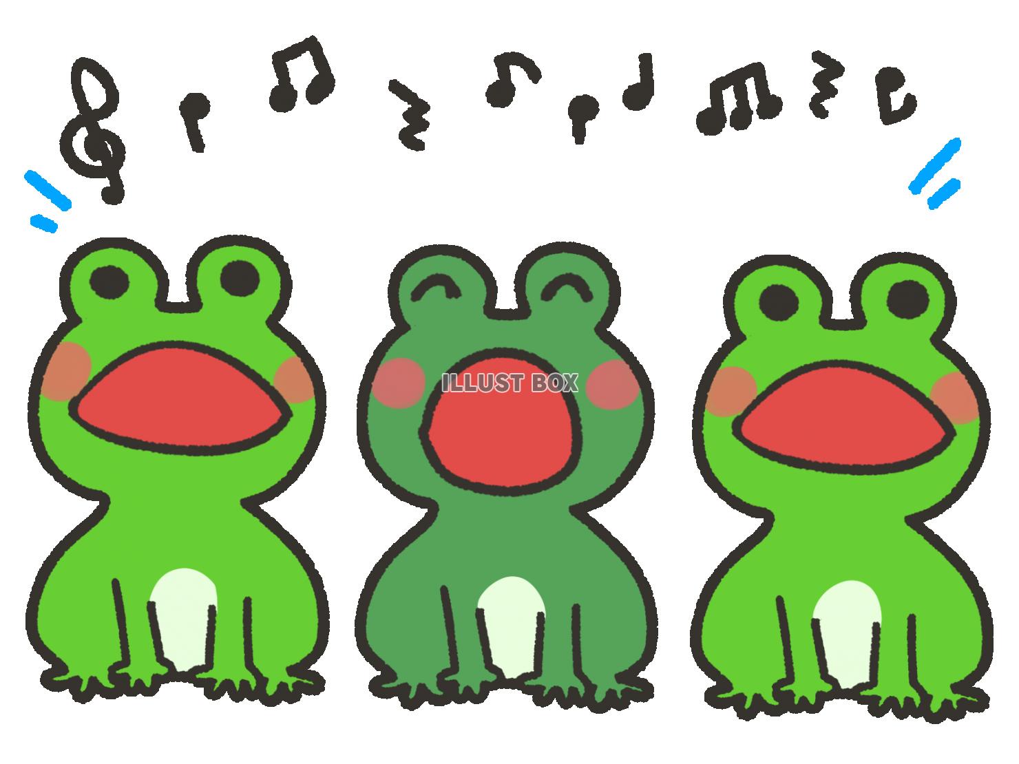 三匹のカエルと音楽