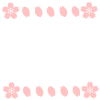 さくらの花びらフレーム　透過png