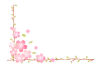 桜の花フレーム（左）