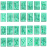 緑タイルのアルファベット(大文字)