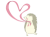 ハリネズミとハートのイラスト