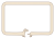 ダックスフンドのフレーム (クリーム) (透過PNG)