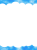 青空のフレームシンプル飾り枠素材イラスト。透過PNG