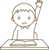 授業を受ける小学生