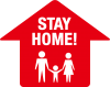 お家にいよう！ステイホーム・STAY HOMEアイコン