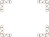 シンプル図形フレーム飾り枠素材イラスト。透過PNG
