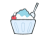 かき氷　ブルーハワイ