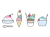アイスクリームとかき氷のセット