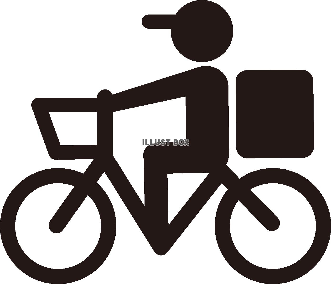シルエット 素材 自転車 イラスト無料