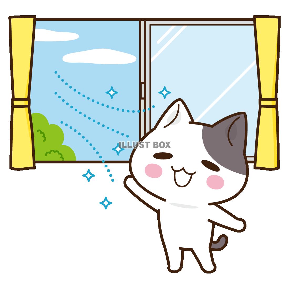 換気してね＜ぶち猫　にゃんこ＞