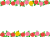 薔薇の花フレーム花模様飾り枠素材イラスト。透過PNG