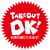 TAKE OUT OK！ テイクアウト お持ち帰りできます　アイコンです。