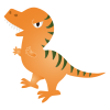 無料イラスト 恐竜 ティラノサウルス シンプル かっこいい 強い つよ