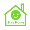 Stay home家イラスト　透過png