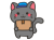 黒猫の配達員　笑顔