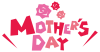 母の日☆mother's day☆ポップロゴ