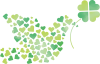 グリーンハート　鳩　クローバー
