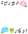 カエルと紫陽花のフレーム　透過png