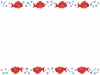 海のお魚フレーム鯛の飾り枠素材イラスト
