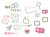SNSやネット関係の手描きアイコンセット