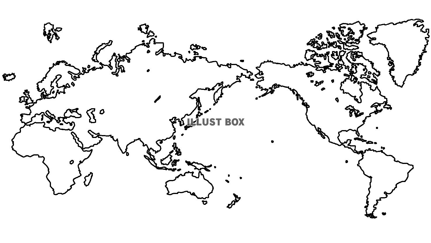 世界地図 イラスト無料