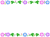 朝顔フレーム花模様飾り枠素材イラスト。透過PNG
