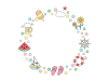 夏のかわいいフレーム素材【透過PNG】