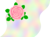 薔薇の花模様壁紙シンプル背景素材イラスト。透過PNG