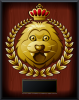 ライオンの表彰楯　優勝　盾