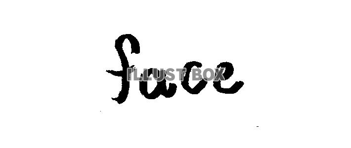 フォント素材「face」