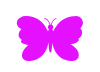 蝶シルエット紫