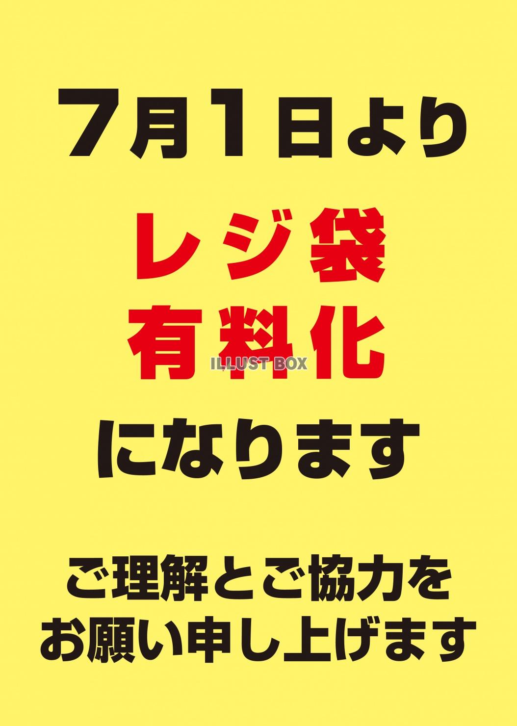 レジ袋有料化