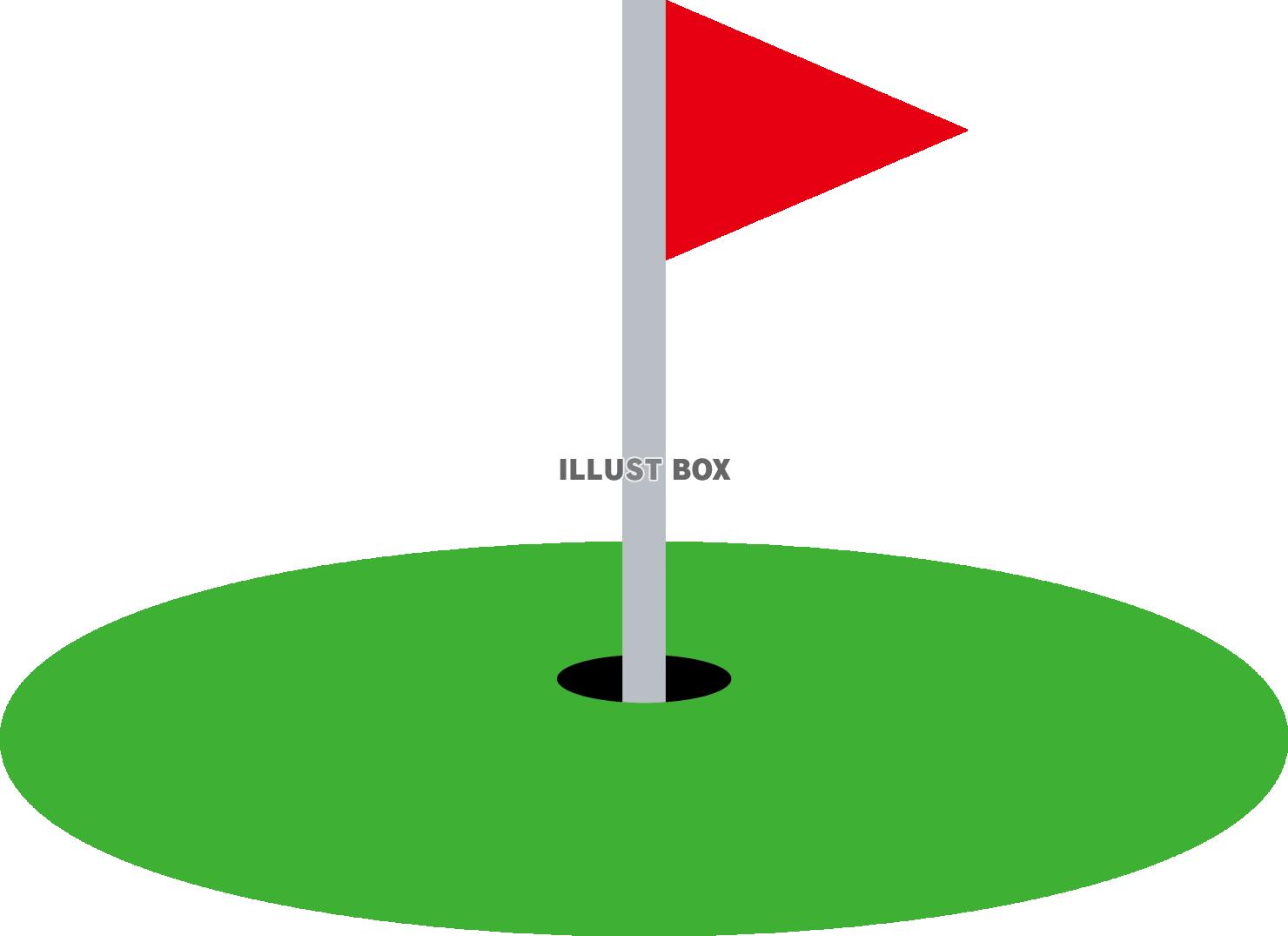 無料イラスト ゴルフ場 グリーン 地図アイコン