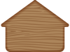 木の板（家型）