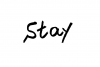  フォント素材「stay」