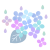 青系統の紫陽花　透過png