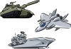 兵器　セット　空母　戦闘機　戦車
