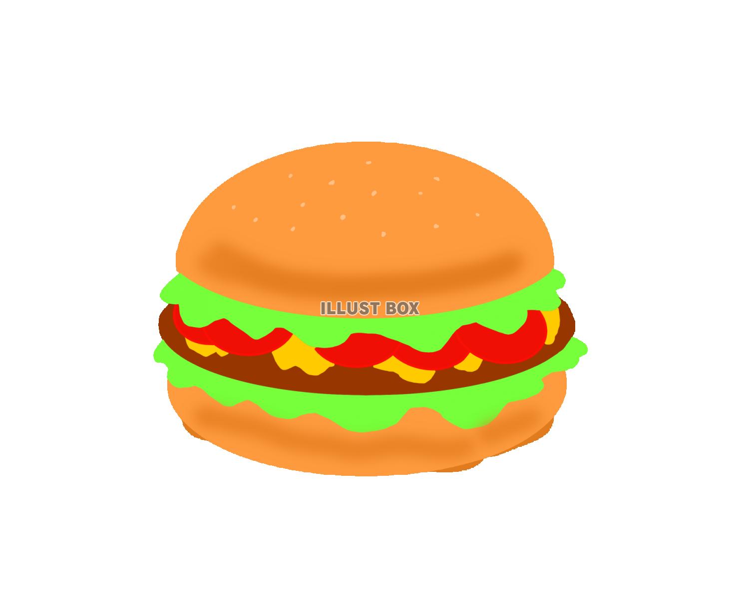 無料イラスト ハンバーガー