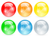 6色の光る玉